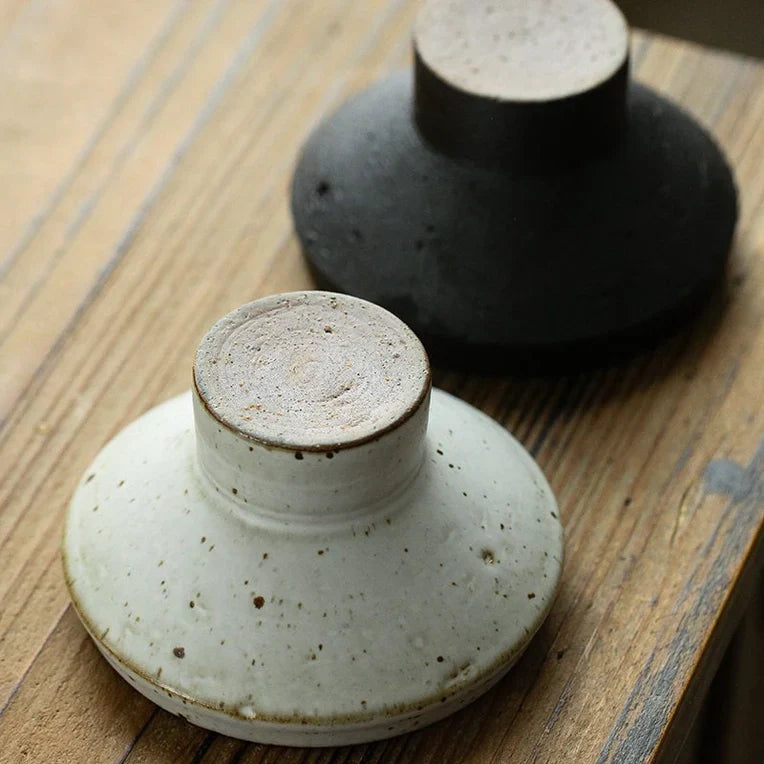 Black and White Ikebana Vase Set